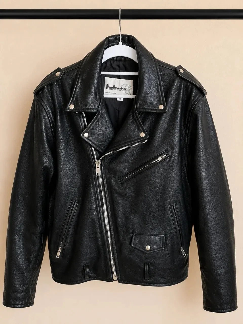 Кожаная косуха / Made in Korea / biker style Арт 18-2 б/у, лот 18-2