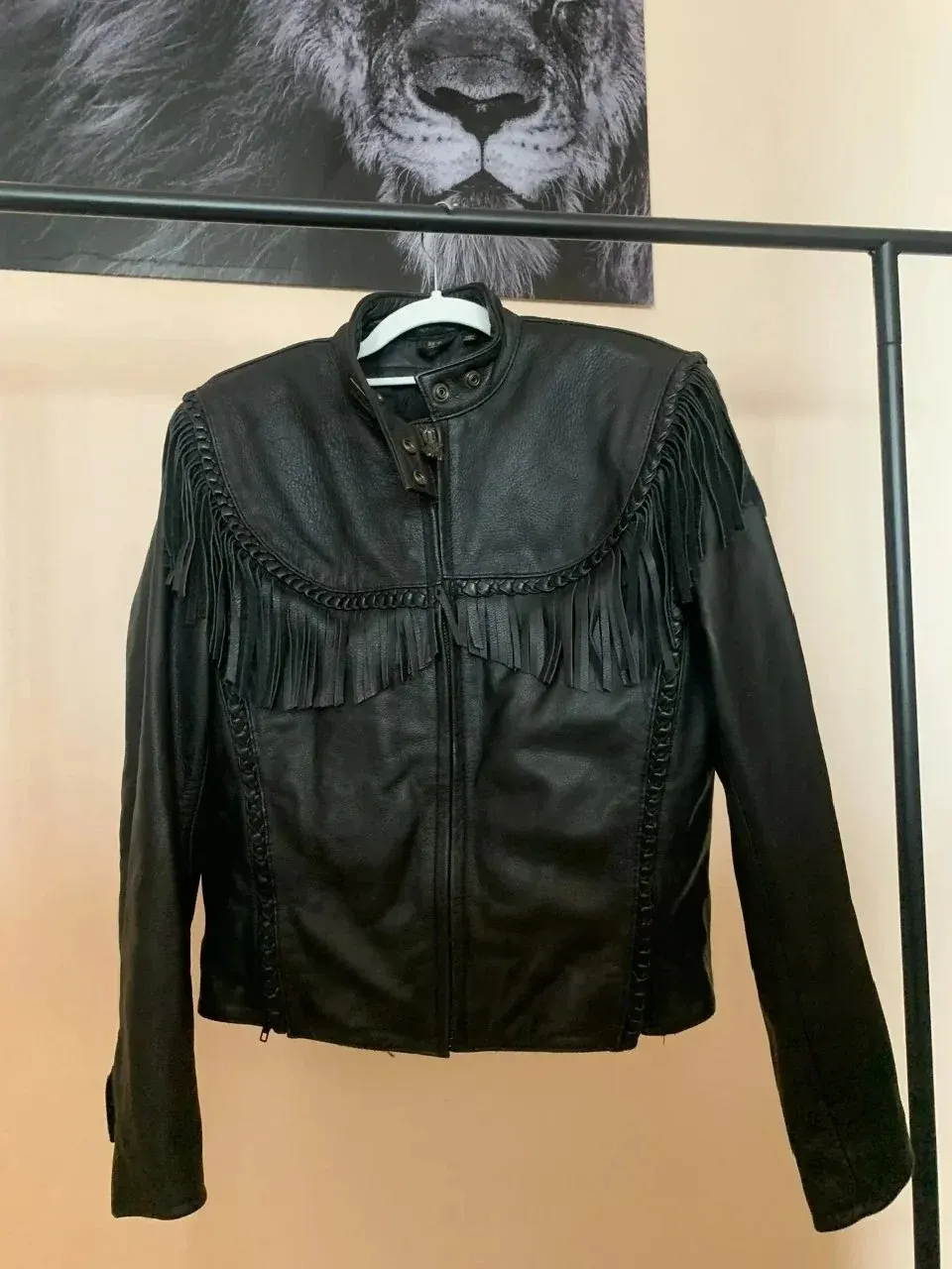 Кожаная куртка Harley-Davidson Willie G оригинал с бахромой Арт. 6-8 б/у, лот 6-8