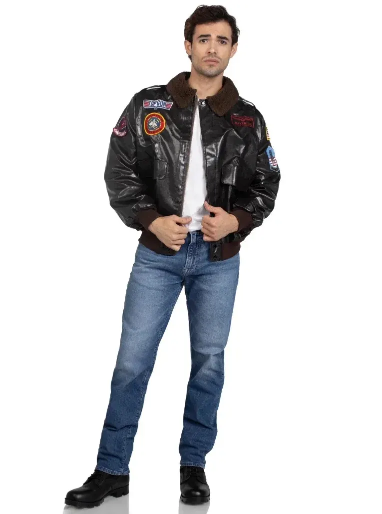 Куртка в стиле Top Gun. Не базарная фигня - выглядит мощно. Арт. 8-7 б/у, лот 8-7